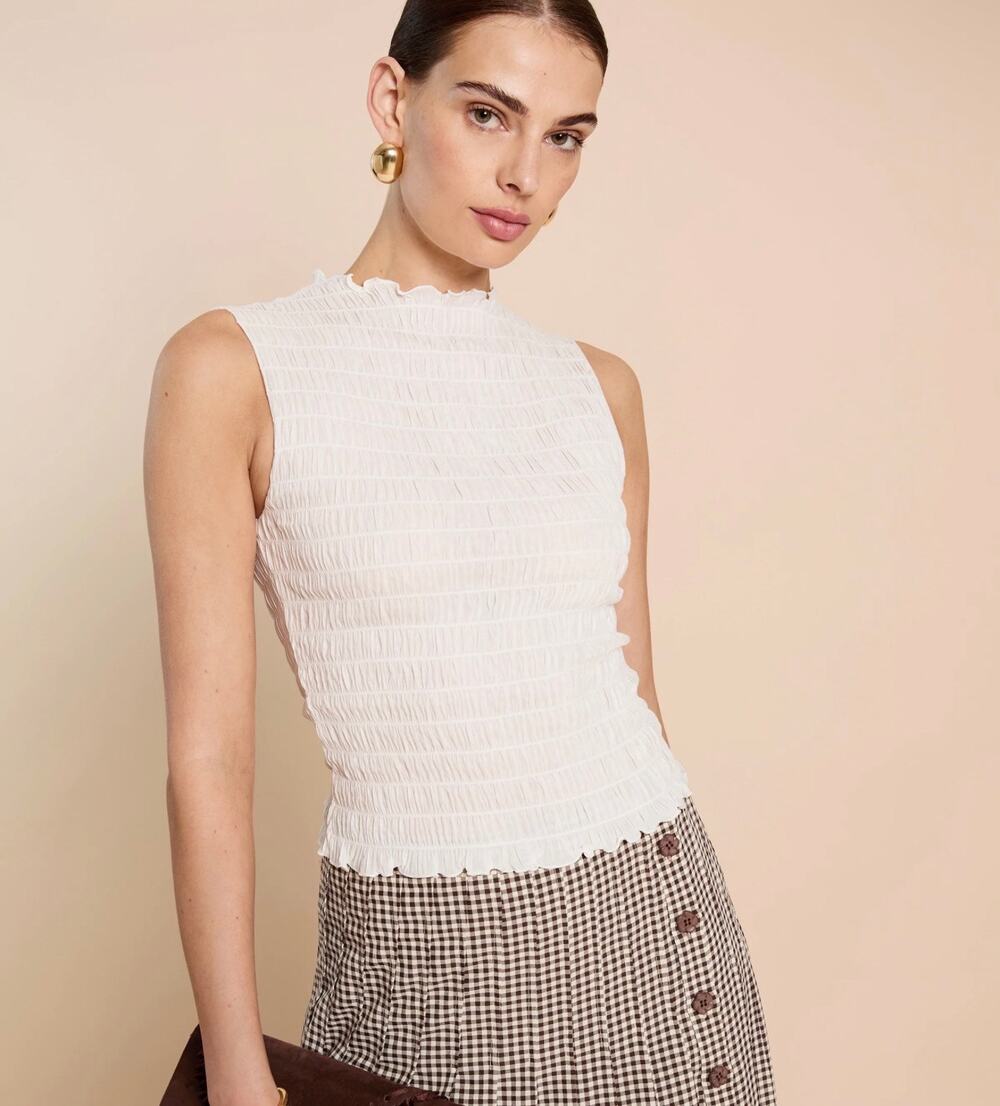 New Kourt willa Top blouse white $122 sz small